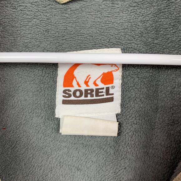 Vintage Sorel Khaki Canvas Work Chore Jacket Mens Large - Picture 10 of 11